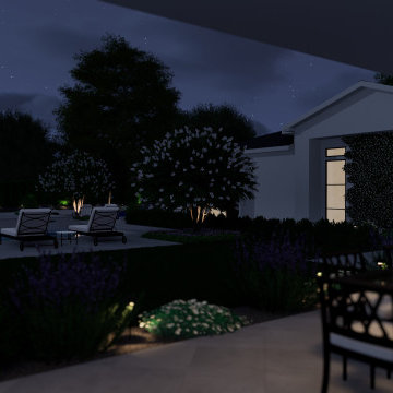 Neutral Estate Pool, Pavillion, Fireplace, Spa, Pickleball, and Garden