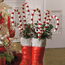 Set Of Six 16" Candy Canes - Holiday Decorations