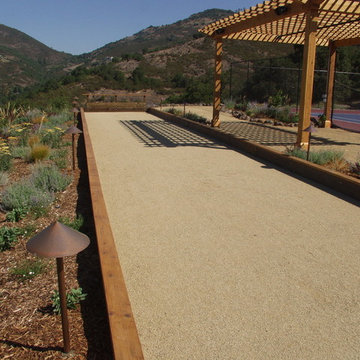 Backyard Bocce and Tennis Courts