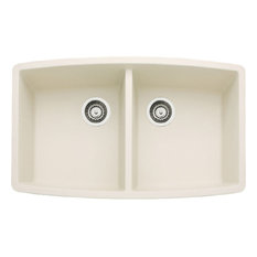Blanco 440070 Performa Silgranit Ii Double-Bowl Sink, Biscuit
