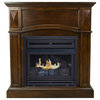 Pleasant Hearth 36" Natural Gas Compact Cherry Vent Free Fireplace System