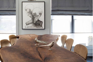 Example of a trendy dining room design in Los Angeles