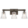 Minka Lavery 2733 Graham Avenue 3 Light 22"W Bathroom Vanity - Smoked Iron /