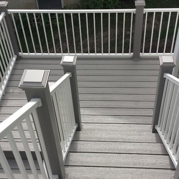 Trex Gravel Path with White Reveal Railings