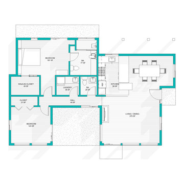 Huge Modern Retirement ADU Floor Plan