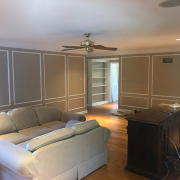 Dark paneling Painted