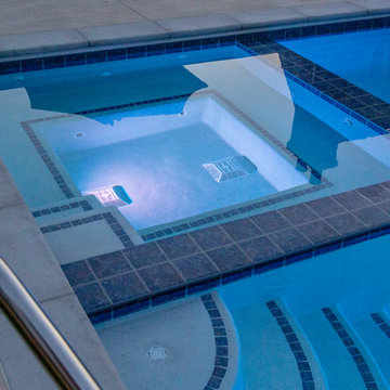 Barrington, IL Lap Pool with Interior Hot Tub