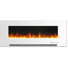 50" LED Cambridge Wall-Mount Electric Fireplace With Remote, White