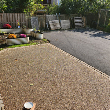 An Eco-conscious Garden with a permeable patio and walkway