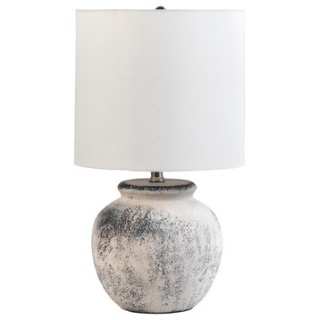 nuLOOM Hilma 22" Distressed Ceramic Table Lamp