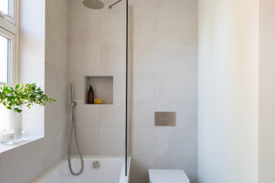 Inspiration for a contemporary bathroom remodel in Surrey