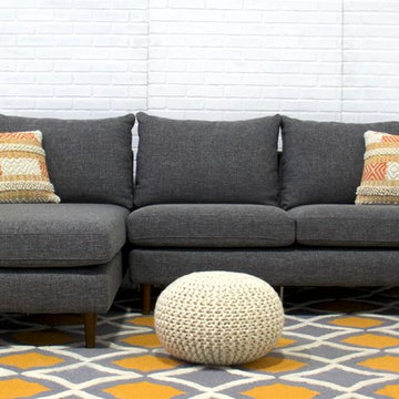 Elkin Sectional Sofa - Grey