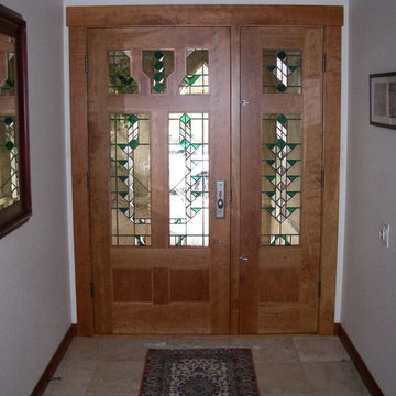 Custom Stained Glass Door