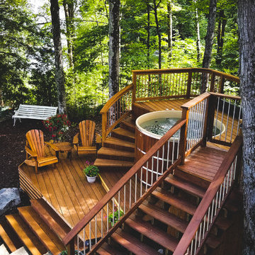 Cedar Hot Tubs in Decks