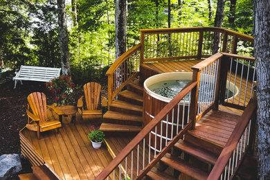 Inspiration for a contemporary deck remodel in Other