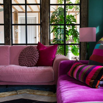 Pink Sofas - Tenterden Oast