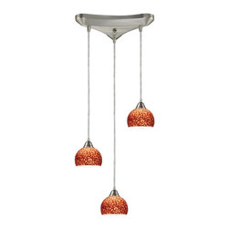 Elk Lighting - Elk Lighting 10143/3 Cira 3 Light 10"W Multi Light Pendant - Pendant Lighting