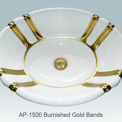 Hand Painted Drop-in Sinks by Atlantis Porcelain Art - Products
