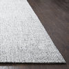 Rizzy Home Brindleton BR351A Gray Solid Area Rug, Rectangular 5'x8'