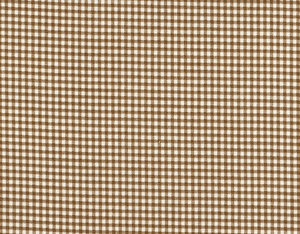 90" Tablecloth Round Suede Brown Gingham Check