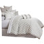 Aico Amini Newport 9 pc Queen Comforter Set in Platinum