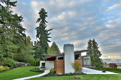 Example of an exterior home design in Seattle