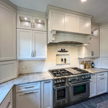 Custom White and Wood Contemporary Kitchen