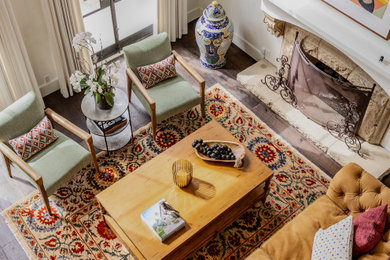 Inspiration for a mediterranean living room remodel in Santa Barbara