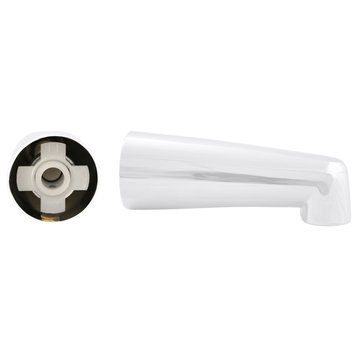 7" Tub Spout for Copper Pipe, Powdercoated White