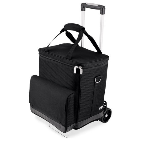 Cellar Wine Cooler with Trolley - Black