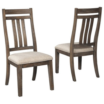 Ashley Furniture Wyndahl Dining Side Chair in Rustic Brown
