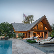 pool house pool deck