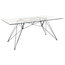Hairpin Black and Glass Table