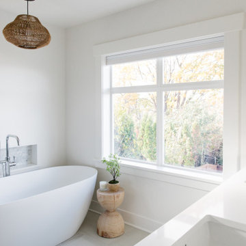 Coastal Blues Primary Bathroom Renovation
