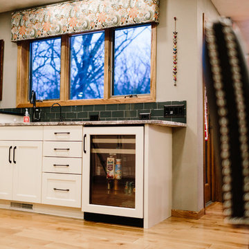 Bar Sink and Undercounter Refrigerator