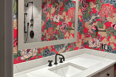 Inspiration for a contemporary bathroom remodel in New York