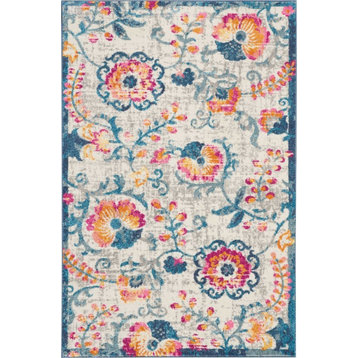 Nourison Passion 3'9" x 5'9" Ivory Bohemian Indoor Area Rug