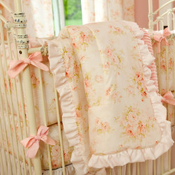 Shabby Chenille Crib Comforter - Home Decor