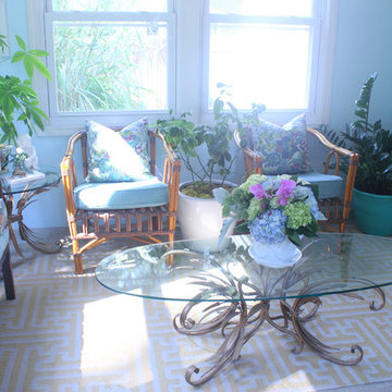 Colorful Riverside Sunroom