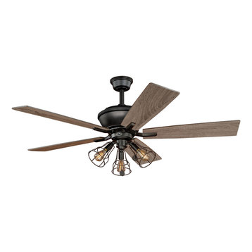 The 15 Best Farmhouse Ceiling Fans For 2022 Houzz The 15 Best Farmhouse Ceiling Fans For, Farmhouse Ceiling Fan No Light Flush Mount