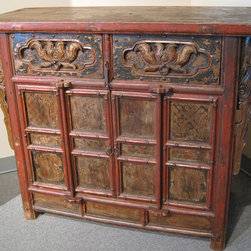 Chinese Antique Locking Cabinet - Nightstands And Bedside Tables