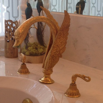 Sherle Wagner bathtub faucet | Preston Hollow MCM remodel