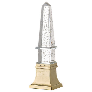 Crystal Decor Lighting Obelisk Accent 5x5x18"