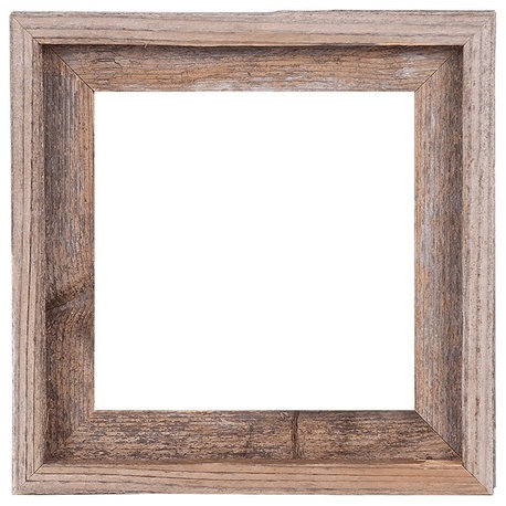 Tulsa Signature Reclaimed Rustic Barn Wood Open Frame, 10"x10"