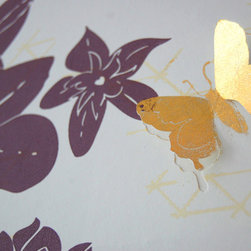 Geo Fleur Wallpaper, Bedroom Feature Wall - Wallpaper
