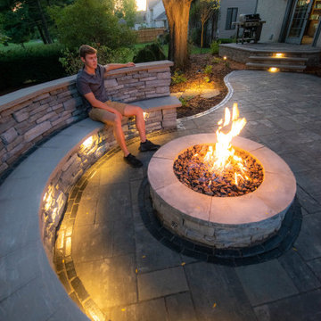 Relaxing Fire Feature and Lighting