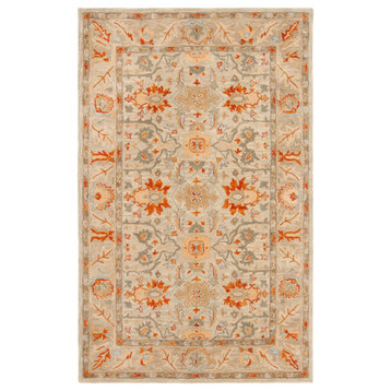 Safavieh Antiquity Collection AT63 Rug, Beige/Multi, 4'x6'