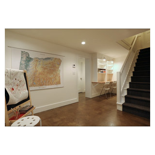 Carrie & Craigan's Stylish Basement - Traditional - Basement - Portland ...