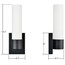 Perpetua LED Vanity Sconce Fixture, Dimmable Warm Soft Light, 1300 Lumens