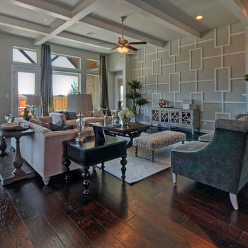 Large Windows overlooking backyard